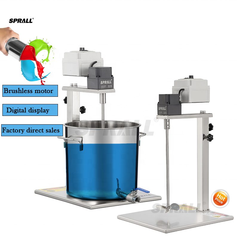Making Soap And Detergent - SPRALL SP-MDD60-H400 전기 모터 교반기 페인트