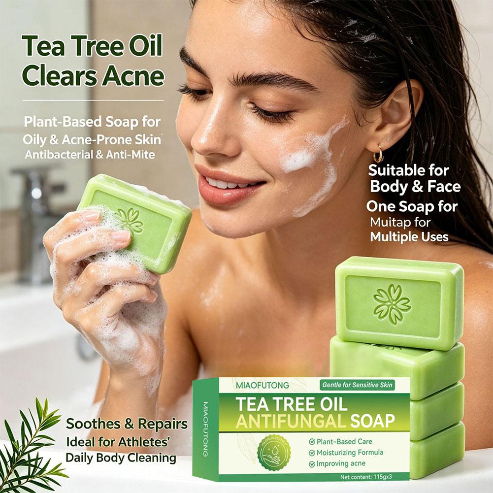 3pcs 티 트리 오일 비누 바 천연 식물 추출물 수제 - Soap Making Oils 리뷰 및 가격